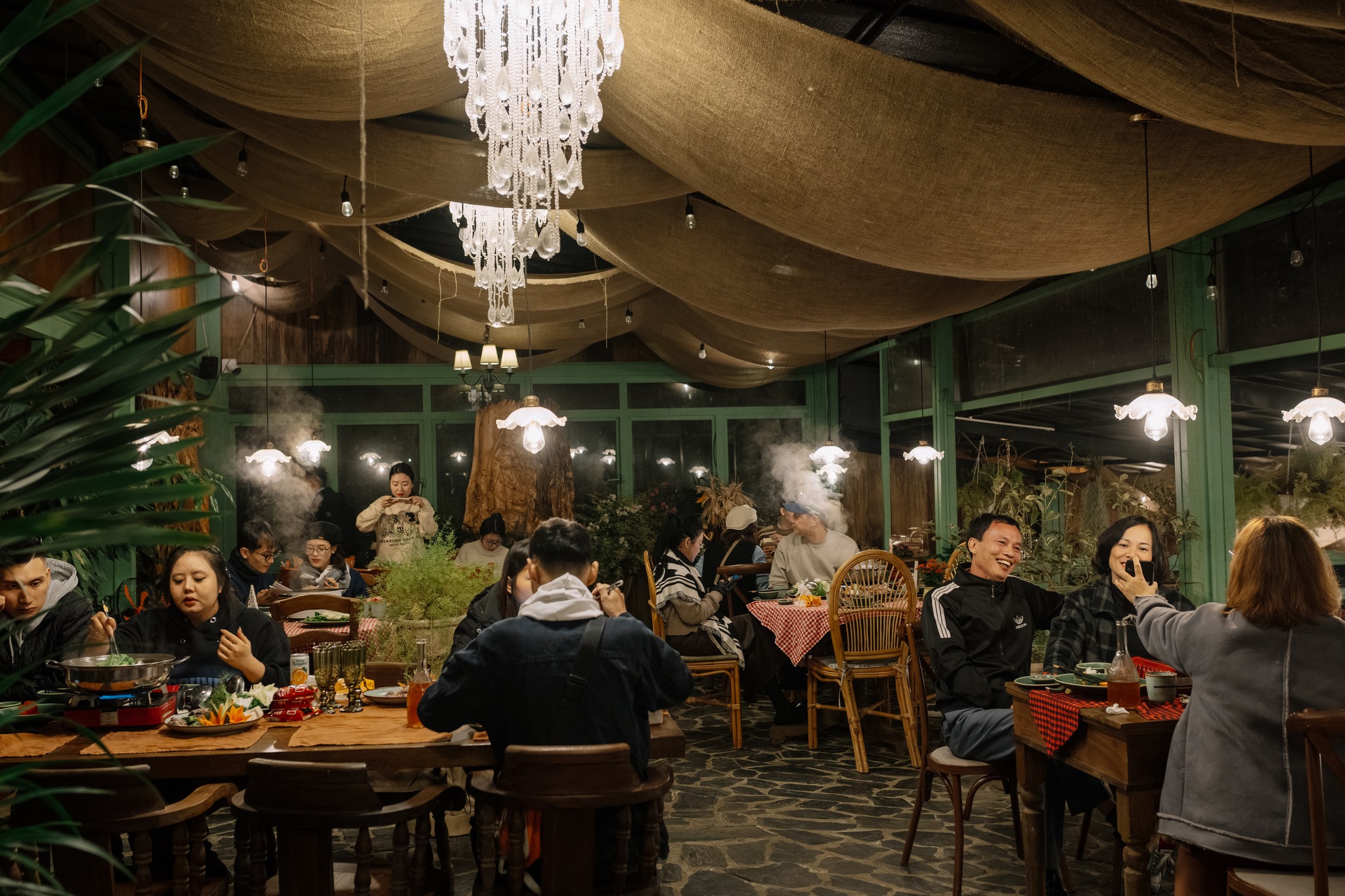 Nhà hàng tại Homestay Cloud Forest Tà Xùa